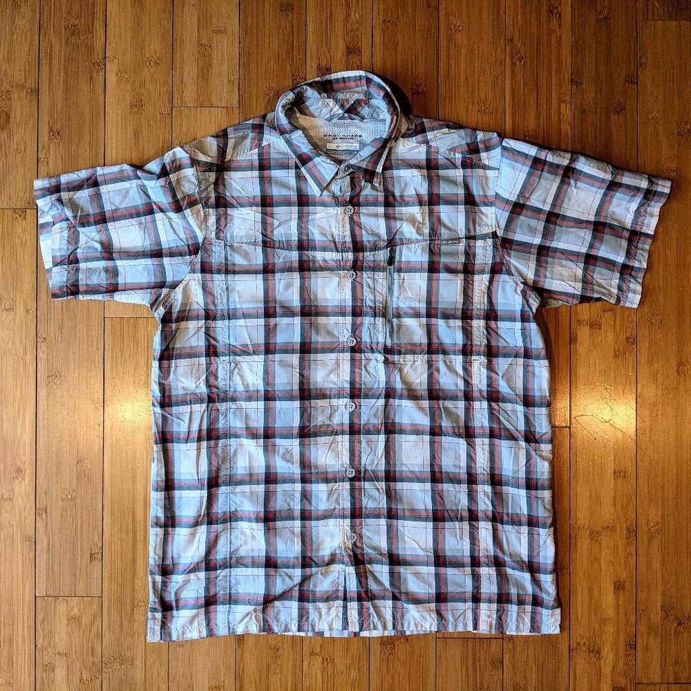 Columbia Men's Casual Button Down Shirt Omni-Shade